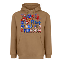 Toasted Coconut flip flops fireworks and freedom Heavyweight Hoodie - Zillion Design Studio