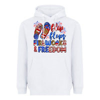 White flip flops fireworks and freedom Heavyweight Hoodie - Zillion Design Studio