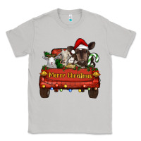 Moon Dust Merry Christmas Truck Farm Animals Classic Tee - RanaPortraitStore