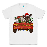 Merry Christmas Truck Farm Animals Classic Tee | Teevron