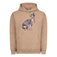 Pigment Burro Sphynx Cat Urban Hoodie - LillyAllenDesigns