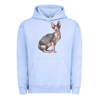 Pigment Grape Ice Sphynx Cat Urban Hoodie - LillyAllenDesigns