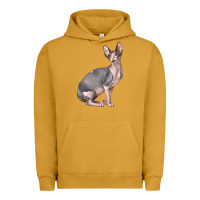 Pigment Peanut Butter Sphynx Cat Urban Hoodie - LillyAllenDesigns