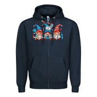 Navy american nurse gnomes Zipper Hoodie - Zillion Design Studio