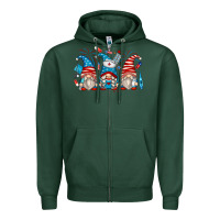 Sports Green american nurse gnomes Zipper Hoodie - Zillion Design Studio