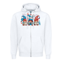 White american nurse gnomes Zipper Hoodie - Zillion Design Studio