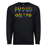 Black proud ally Premium Sweatshirt - CowhideDigitalArt