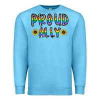Ocean Blue proud ally Premium Sweatshirt - CowhideDigitalArt