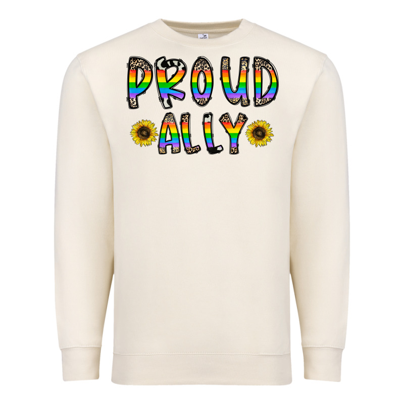 Proud Ally Premium Sweatshirt by CowhideDigitalArt | Teevron