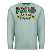 Seafoam proud ally Premium Sweatshirt - CowhideDigitalArt