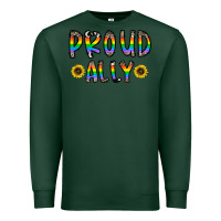 Sports Green proud ally Premium Sweatshirt - CowhideDigitalArt
