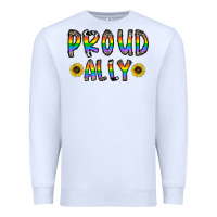 White proud ally Premium Sweatshirt - CowhideDigitalArt