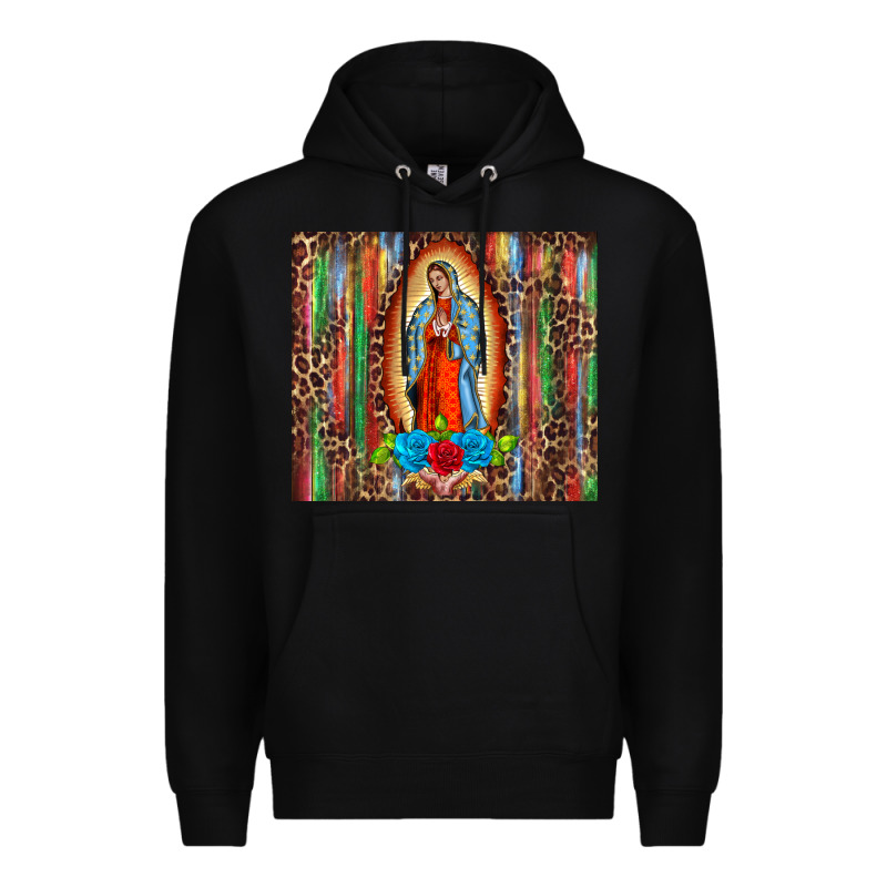 Our Lady Of Guadalupe Serape Premium Hoodie by BarkalooDesign | Teevron