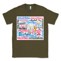 Army Green volleyball Classic Tee - Zillion Design Studio