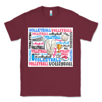 Burgundy volleyball Classic Tee - Zillion Design Studio