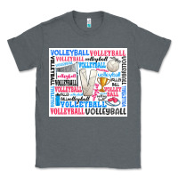 Charcoal Heather volleyball Classic Tee - Zillion Design Studio