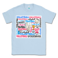 Dusty Blue volleyball Classic Tee - Zillion Design Studio