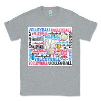 Heather Grey volleyball Classic Tee - Zillion Design Studio