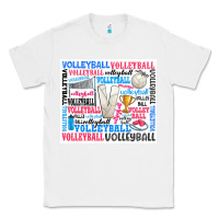 White volleyball Classic Tee - Zillion Design Studio