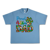 Pebble Blue proud autism dad Urban Heavy Tee - Artiststas