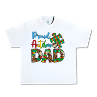 White proud autism dad Urban Heavy Tee - Artiststas
