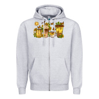 Heather Grey sunflower coffee cups Zipper Hoodie - texasbilliewilder