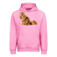 Fuchsia Pink Persian Cat Urban Hoodie - LillyAllenDesigns