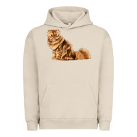 Pigment French Oak Persian Cat Urban Hoodie - LillyAllenDesigns