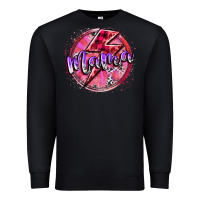 Black mama valentine Premium Sweatshirt - RacoonDesign