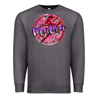 Charcoal Heather mama valentine Premium Sweatshirt - RacoonDesign