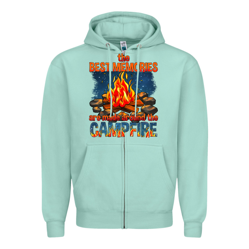 The Best Memories Are Made Around The Campfire Zipper Hoodie by texasbilliewilder | Teevron
