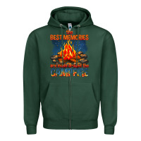 Sports Green the best memories are made around the campfire Zipper Hoodie - texasbilliewilder