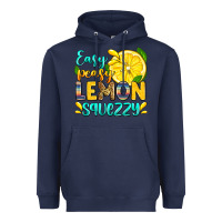 Navy easy peasy lemon squezzy Heavyweight Hoodie - Zillion Design Studio