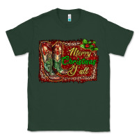 Sports Green Merry Christmas Y'all Boots Classic Tee - RanaPortraitStore