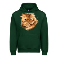 Foreset Green Persian Cat Face Urban Hoodie - LillyAllenDesigns