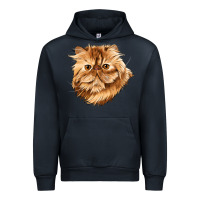 Navy Persian Cat Face Urban Hoodie - LillyAllenDesigns