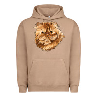 Pigment Burro Persian Cat Face Urban Hoodie - LillyAllenDesigns