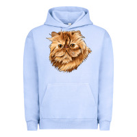 Pigment Grape Ice Persian Cat Face Urban Hoodie - LillyAllenDesigns