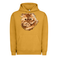 Pigment Peanut Butter Persian Cat Face Urban Hoodie - LillyAllenDesigns