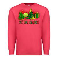 Cardinal tis the season christmas with tennis ball and tree cookie Premium Sweatshirt - FaDigitalArtStudio