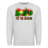 Dove Grey tis the season christmas with tennis ball and tree cookie Premium Sweatshirt - FaDigitalArtStudio