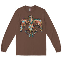 Chestnut thunderbird leopard leather Long Sleeve Tee - BarkalooDesign