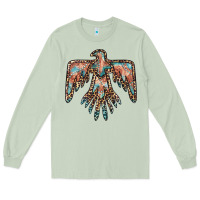 Matcha thunderbird leopard leather Long Sleeve Tee - BarkalooDesign