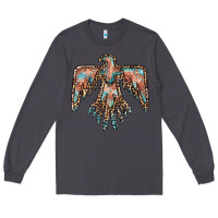 Smoke thunderbird leopard leather Long Sleeve Tee - BarkalooDesign