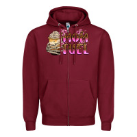 Burgundy mom fuel Zipper Hoodie - Zillion Design Studio