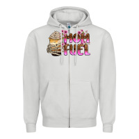 Dove Grey mom fuel Zipper Hoodie - Zillion Design Studio