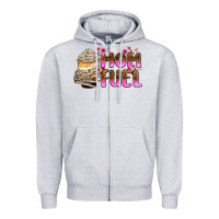 Heather Grey mom fuel Zipper Hoodie - Zillion Design Studio