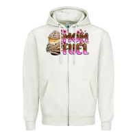 Oatmeal Heather mom fuel Zipper Hoodie - Zillion Design Studio