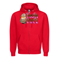 Red mom fuel Zipper Hoodie - Zillion Design Studio