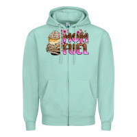 Seafoam mom fuel Zipper Hoodie - Zillion Design Studio